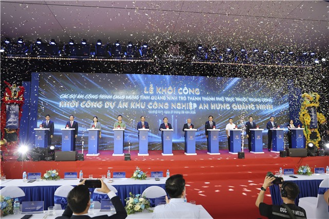 Lễ khởi công các dự án công trình chào mừng Tỉnh Quảng Ninh trở thành thành phố trực thuộc trung ương: Dự án khu công nghiệp An Hưng Quảng Ninh