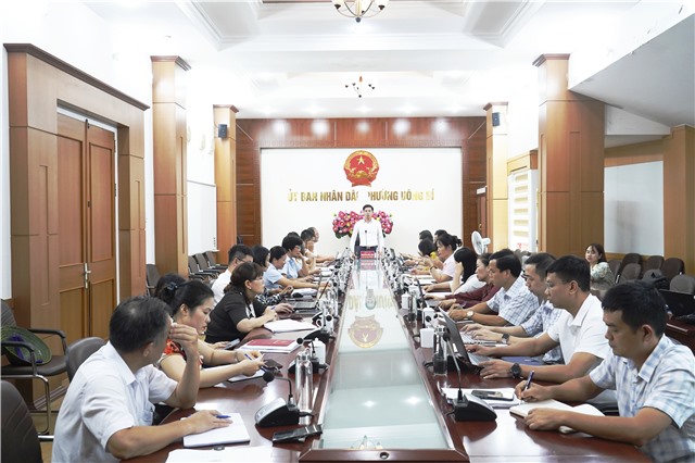 UBND PHƯỜNG UÔNG BÍ: GIAO BAN THƯỜNG KỲ THÁNG 8/2016