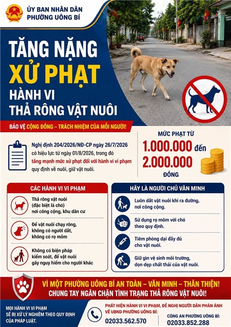 Không thả rông vật nuôi – Chung tay bảo vệ an toàn cộng đồng