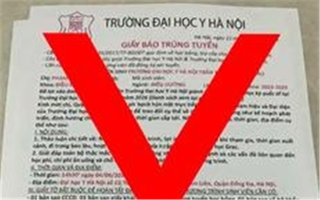 Cảnh báo giấy báo trúng tuyển học bổng giả mạo tại Đại học Y Hà Nội
