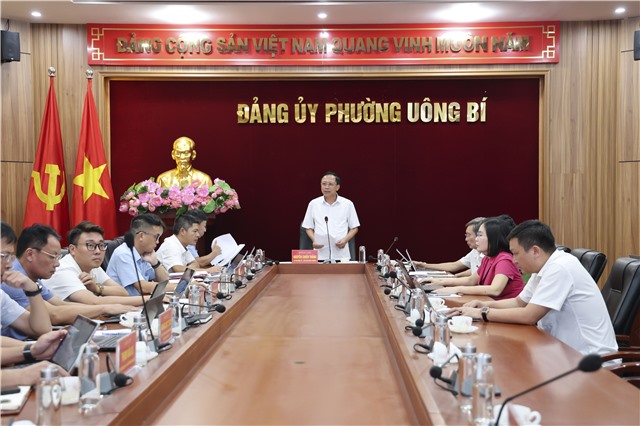 Ban Thường vụ Đảng ủy phường Uông Bí cho ý kiến nhiều nội dung trọng tâm trong tháng 8/2026