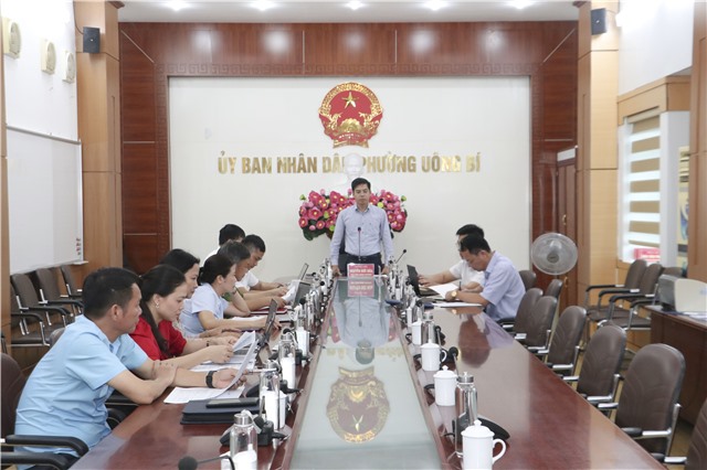 UBND phường Uông Bí: Đánh giá kết quả thực hiện Nghị quyết 57-NQ/TW về đột phá phát triển khoa học, công nghệ, đổi mới sáng tạo và chuyển đổi số quốc gia
