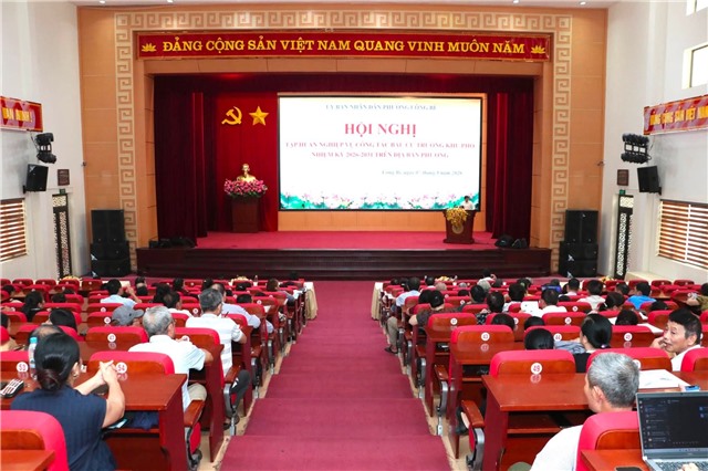 Phường Uông Bí hướng dẫn nghiệp vụ bầu cử Trưởng khu phố nhiệm kỳ 2026 – 2031
