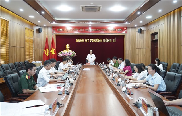 Hội nghị Thường trực Đảng ủy, Ban Thường vụ Đảng ủy  phường Uông Bí tuần thứ 38