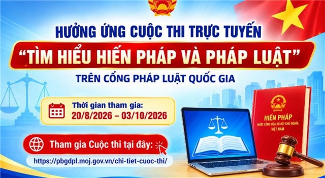 Phát động hưởng ứng Cuộc thi trực tuyến “Tìm hiểu Hiến pháp và pháp luật”