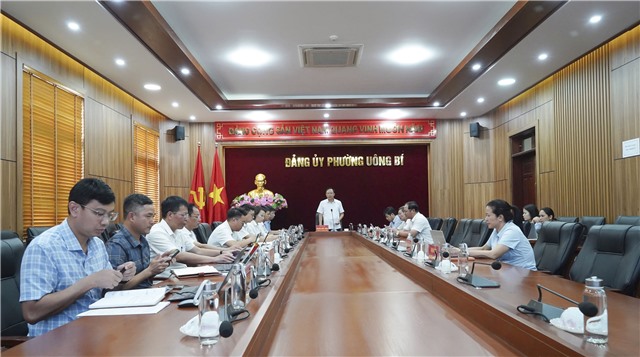 Thường trực, Ban Thường vụ Đảng ủy phường Uông Bí cho ý kiến các nhiệm vụ trọng tâm