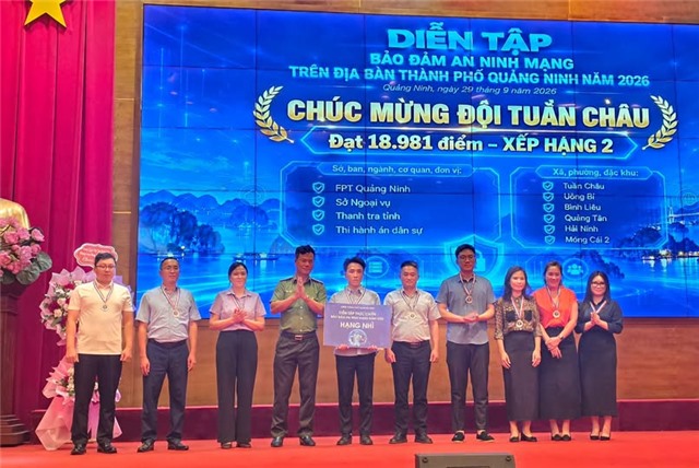 PHƯỜNG UÔNG BÍ GIÀNH HẠNG NHÌ TẠI CHƯƠNG TRÌNH DIỄN TẬP THỰC CHIẾN BẢO ĐẢM AN NINH MẠNG