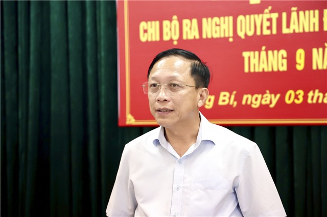 Chi bộ Quân sự phường Uông Bí thông qua Nghị quyết lãnh đạo thực hiện nhiệm vụ tháng 9/2026