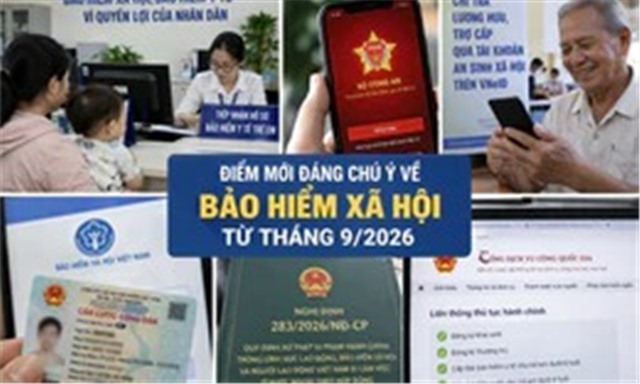 4 thay đổi quan trọng liên quan đến BHXH, BHYT từ tháng 9/2026