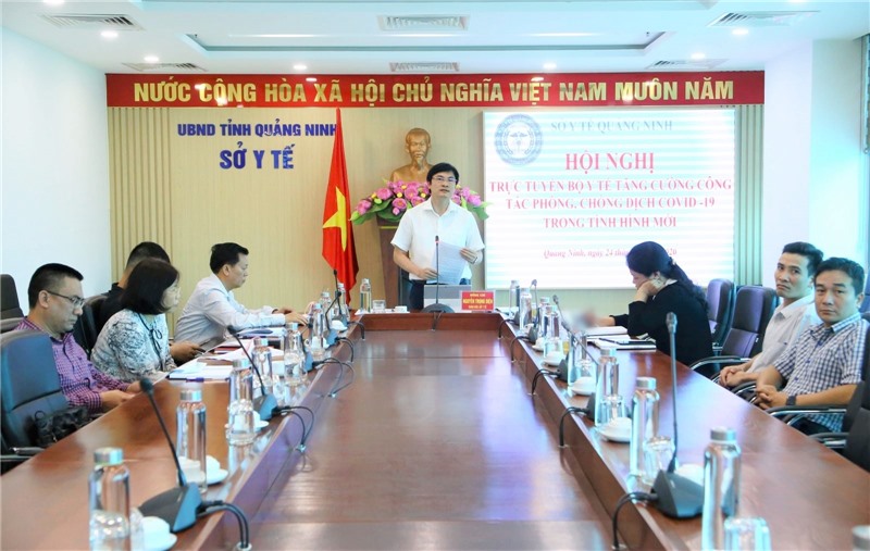 họp trực tuyến với Sở Y tế 63 tỉnh/thành phố về tăng cường công tác phòng chống dịch Covid-19 trong tình hình mới
