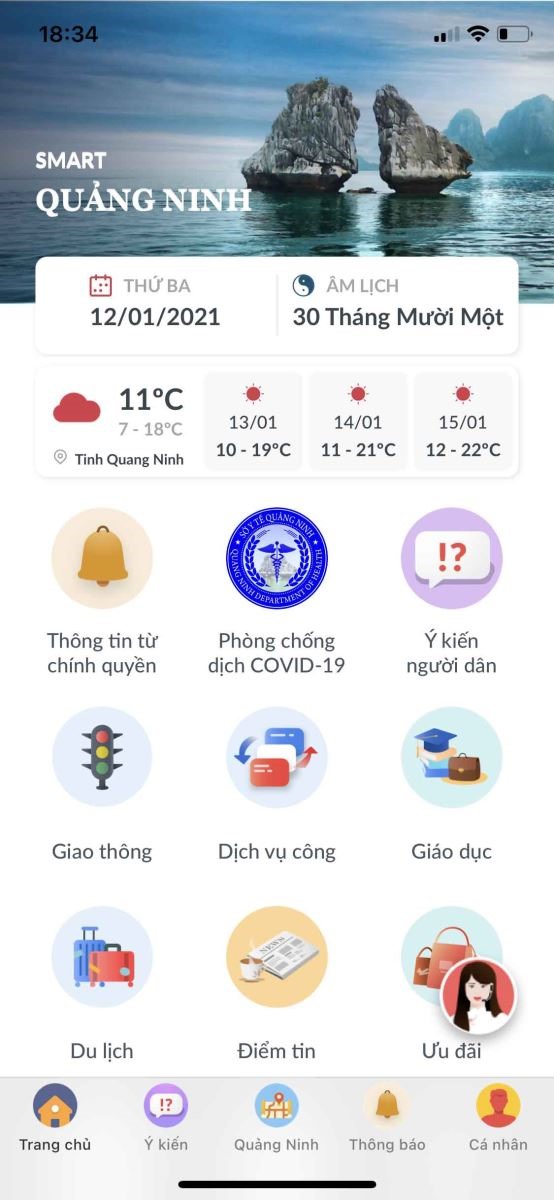 Ứng dụng Smart Quảng Ninh là một phần trong hệ thống Trung tâm Điều hành thành phố thông minh được tỉnh Quảng Ninh chính thức đưa vào vận hành ngày 28/8/2019 để nâng cao năng lực quản lý, chất lượng, hiệu quả các hoạt động kinh tế - xã hội, tạo ra môi trường, cuộc sống tươi đẹp, phục vụ tốt cho người dân.